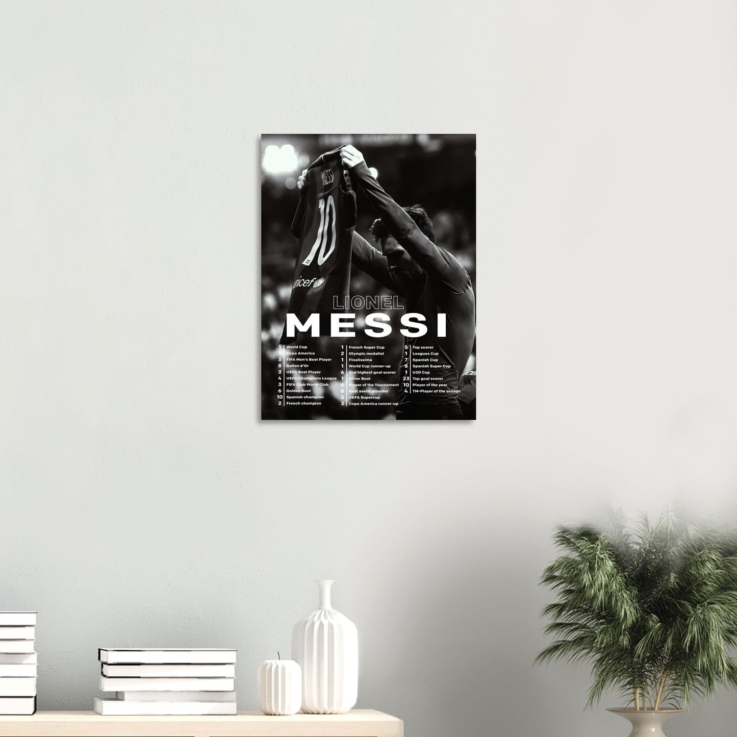 Lionel Messi - Records - Poster