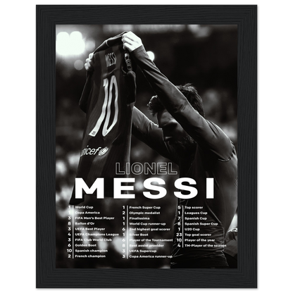 Lionel Messi - Records - Poster