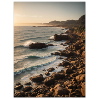 Felsen Strand - Natur - Poster