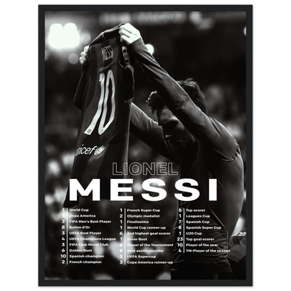 Lionel Messi - Records - Poster