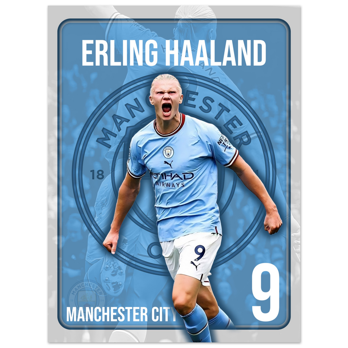 Erling Haaland - Manchester City - Poster