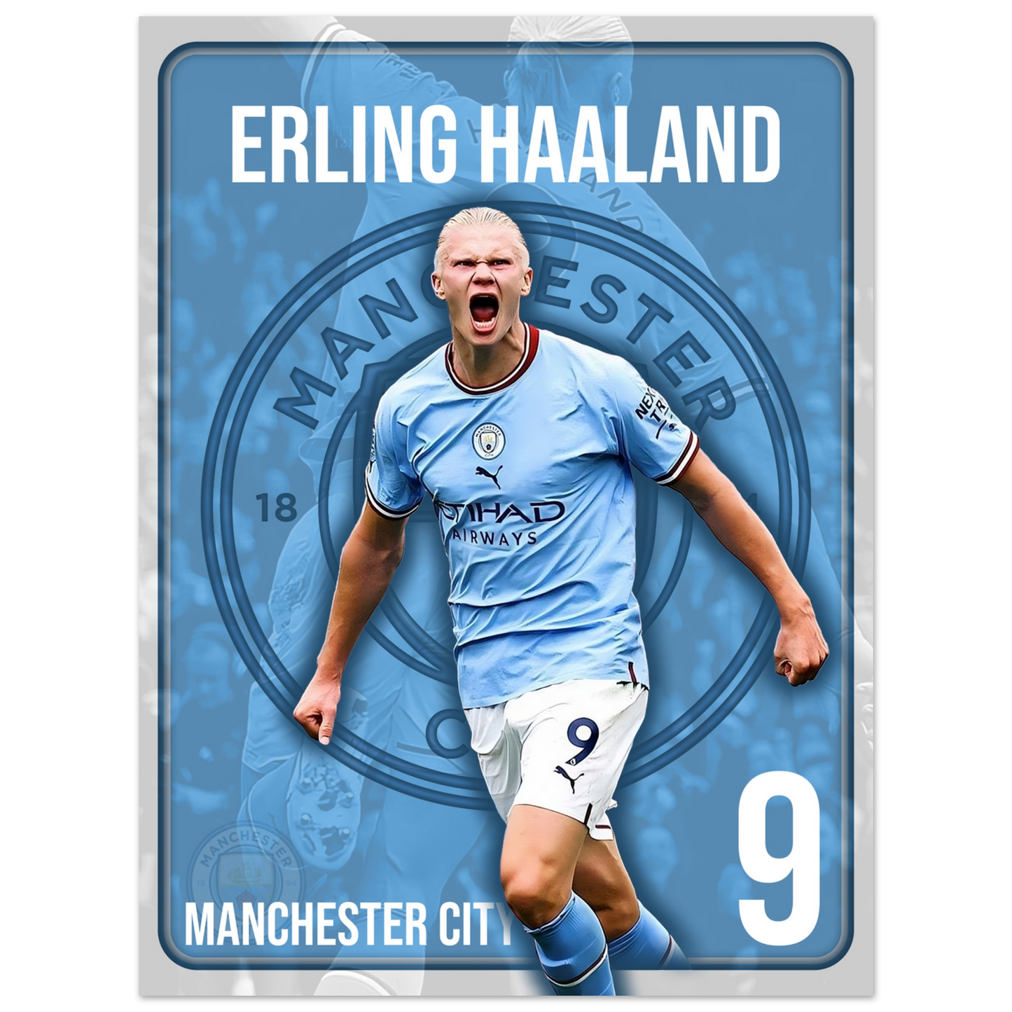 Erling Haaland - Manchester City - Poster