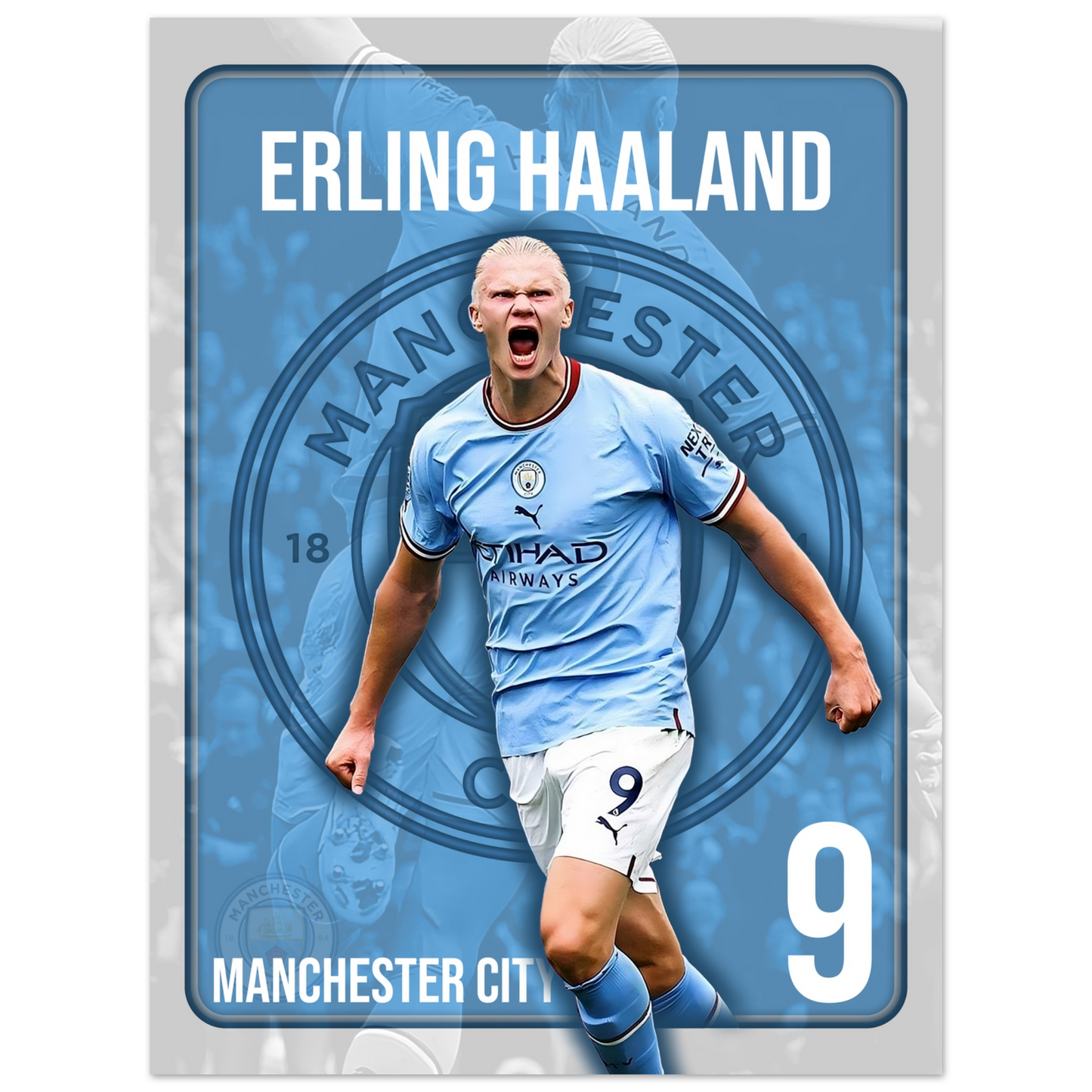 Erling Haaland - Manchester City - Poster