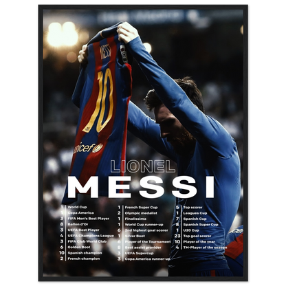 Lionel Messi - Records - Poster