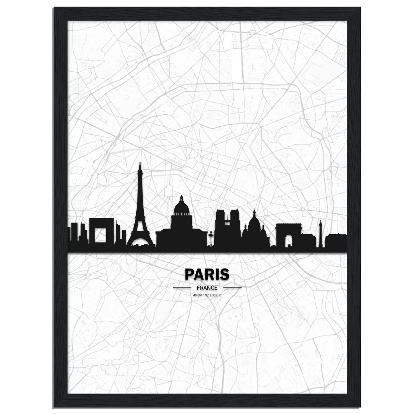 Paris skyline poster