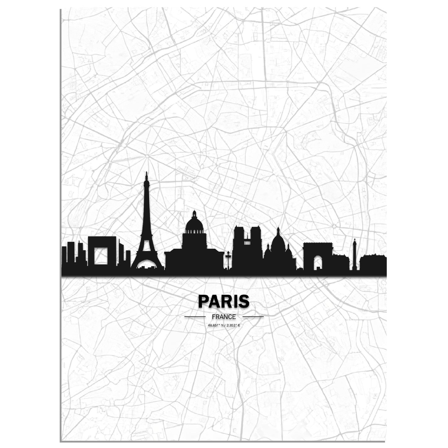 Paris skyline poster