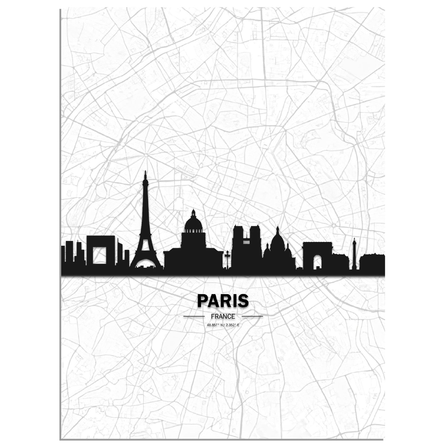 Paris skyline poster