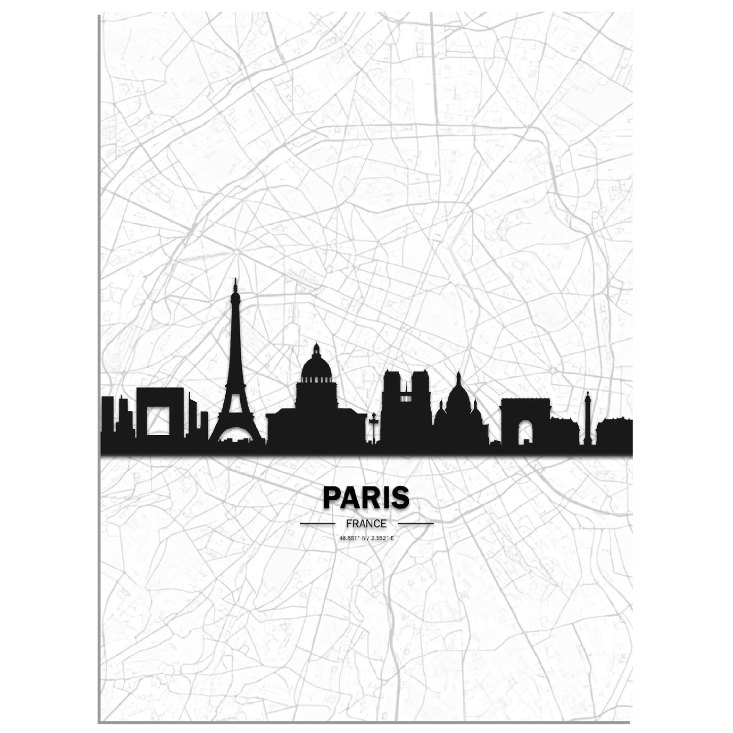 Paris skyline poster