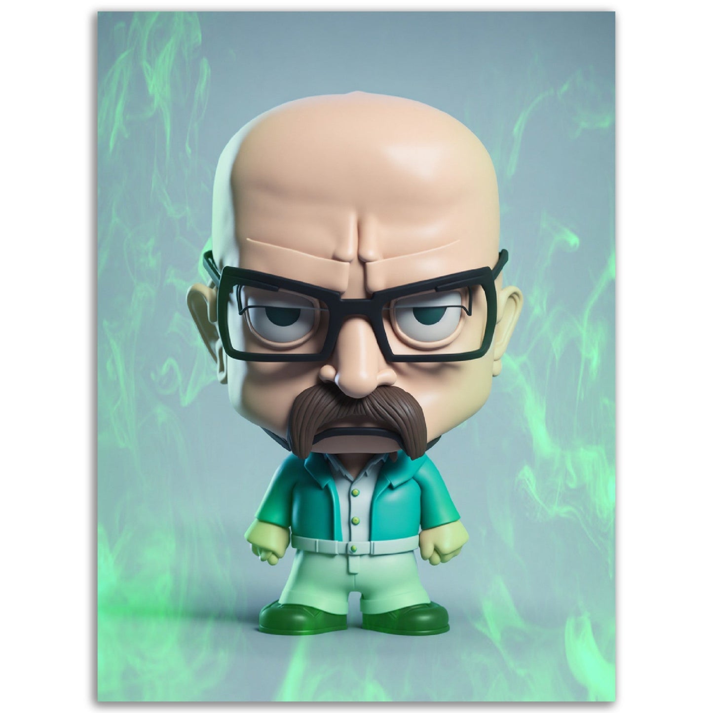 Walter White - Breaking Bad - Cartoon Figure - Poster