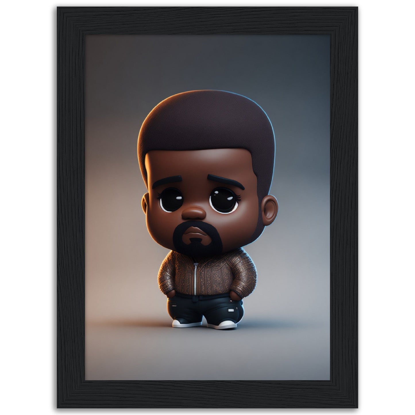 Kanye West - Cartoon Figure - Poster