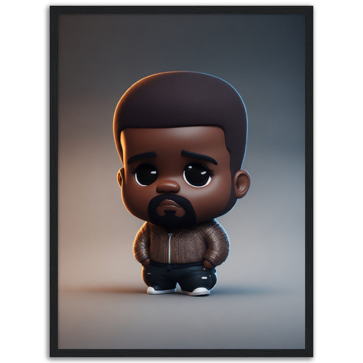 Kanye West - Cartoon Figure - Poster