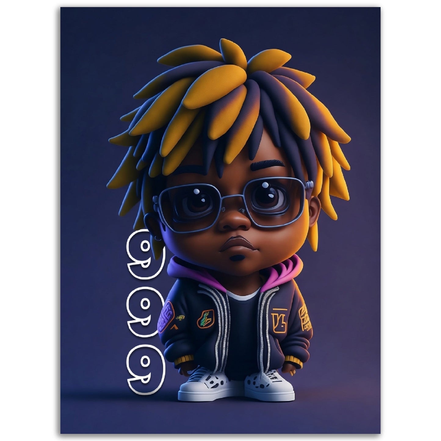 Juice WRLD - Cartoon Figure - Poster