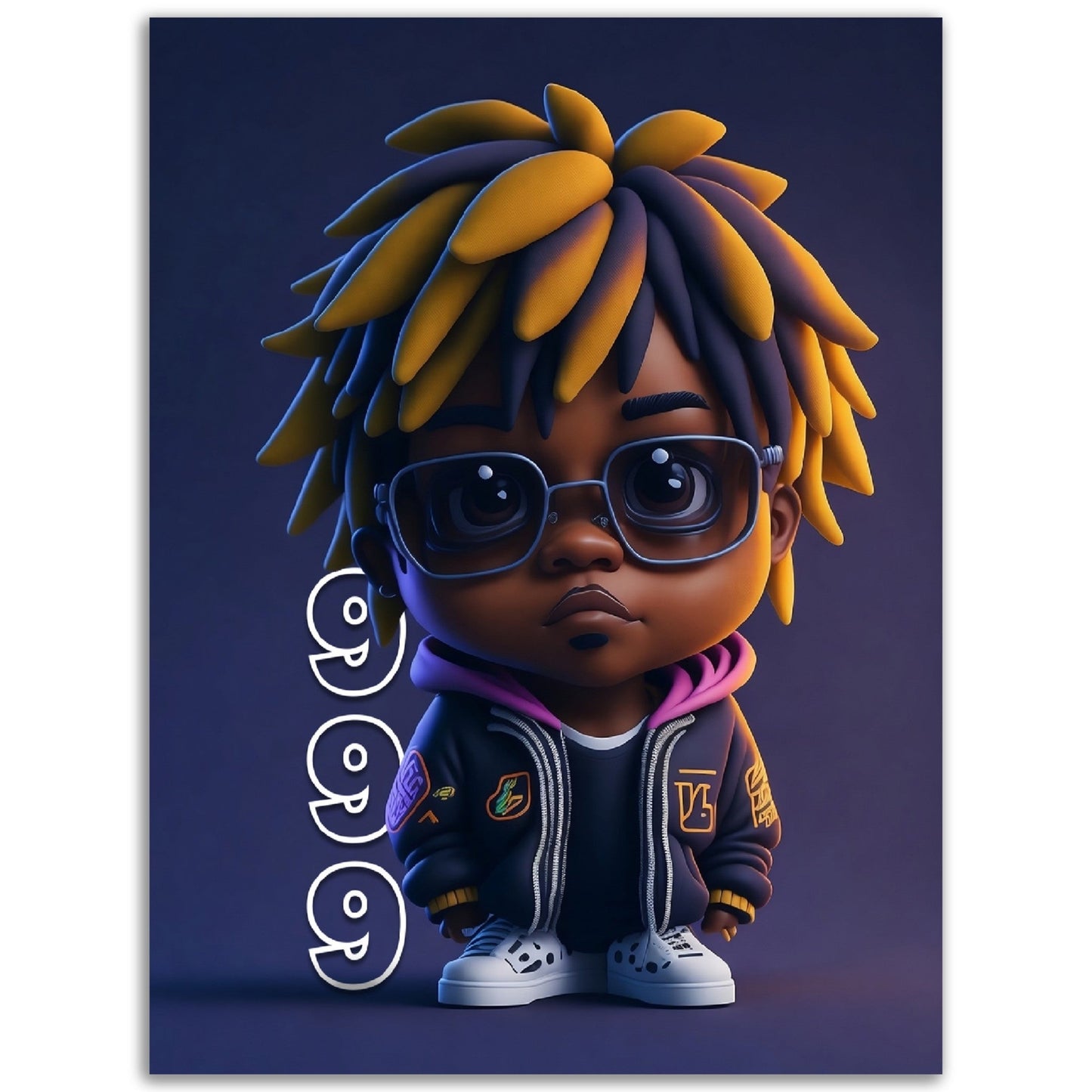 Juice WRLD - Cartoon Figure - Poster