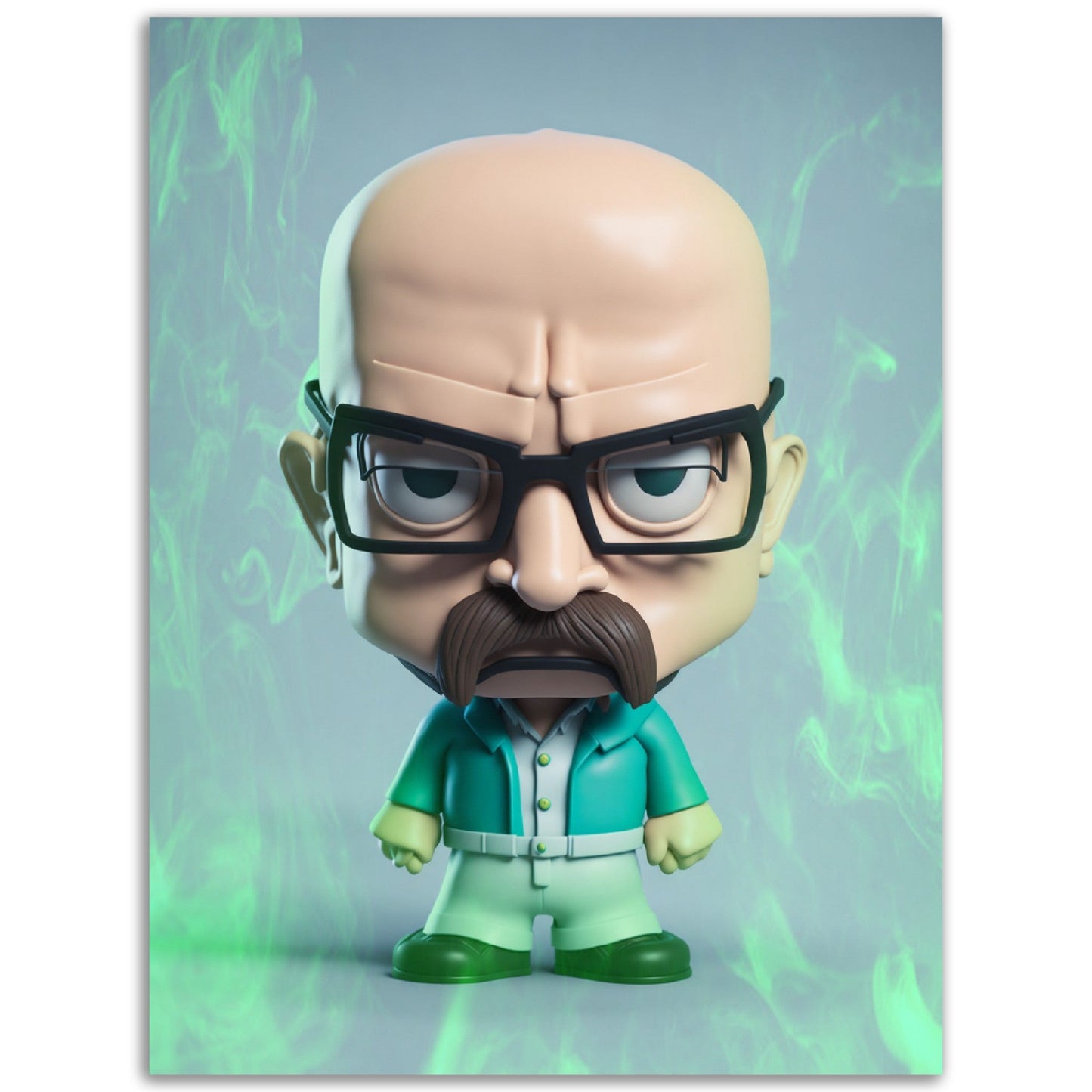 Walter White - Breaking Bad - Cartoon Figure - Poster