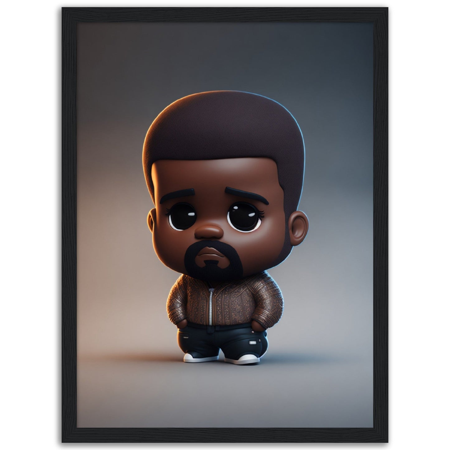 Kanye West - Cartoon Figure - Poster